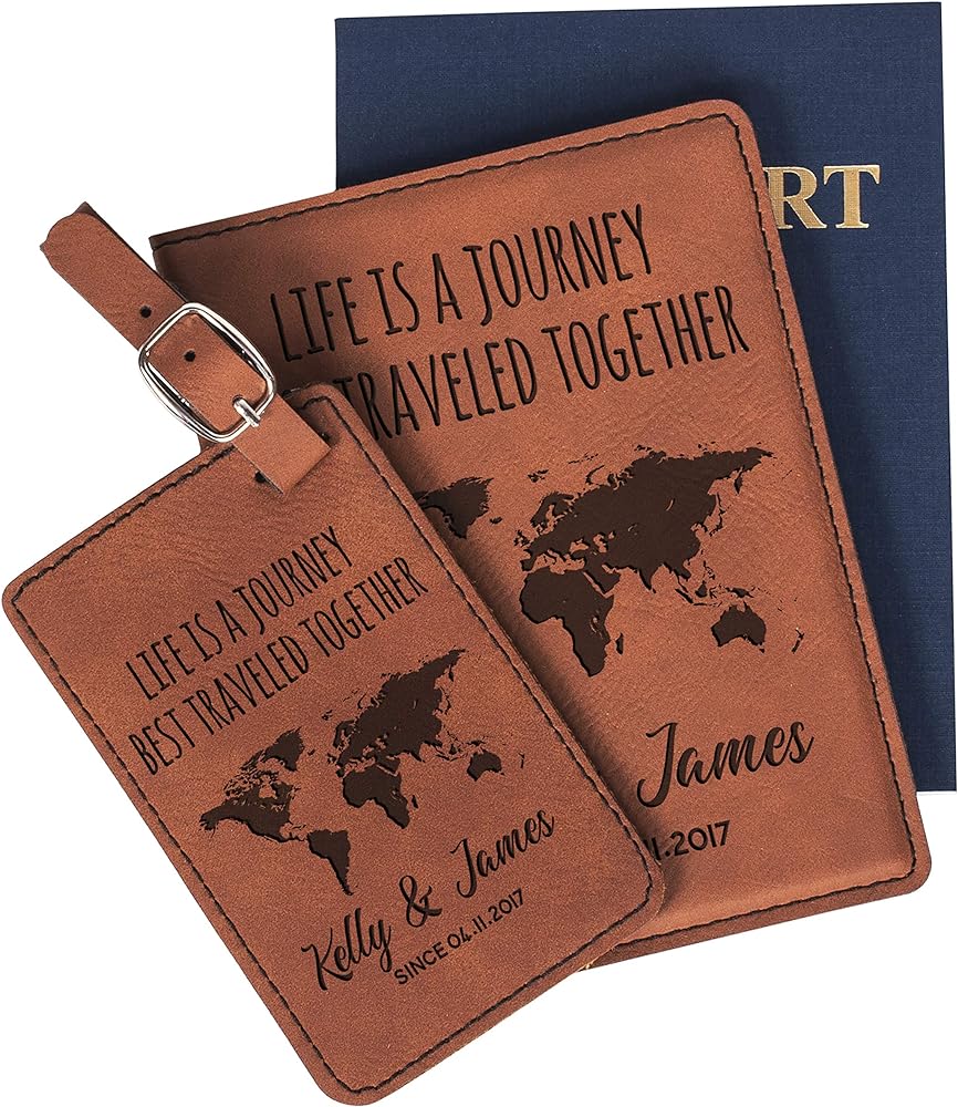 custom passport holder leather