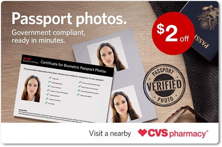 cvs with passport photo