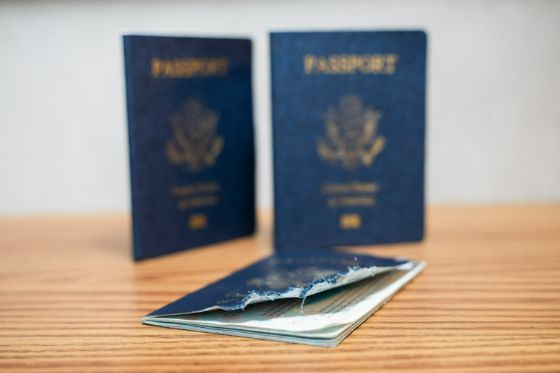 damaged passport us