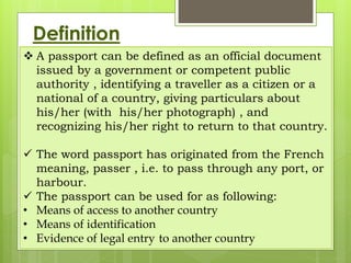 define passport