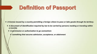 definition for passport