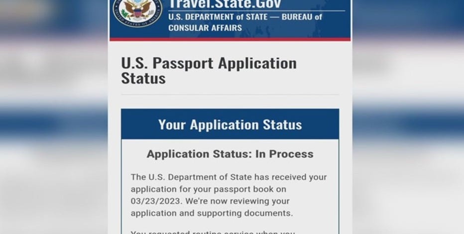 department of state passport status