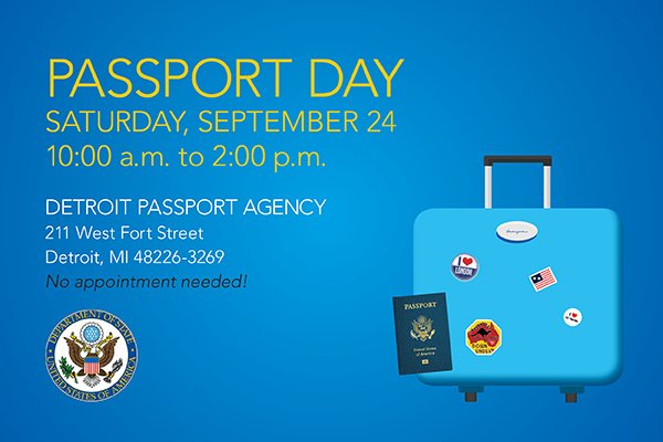 detroit same day passport