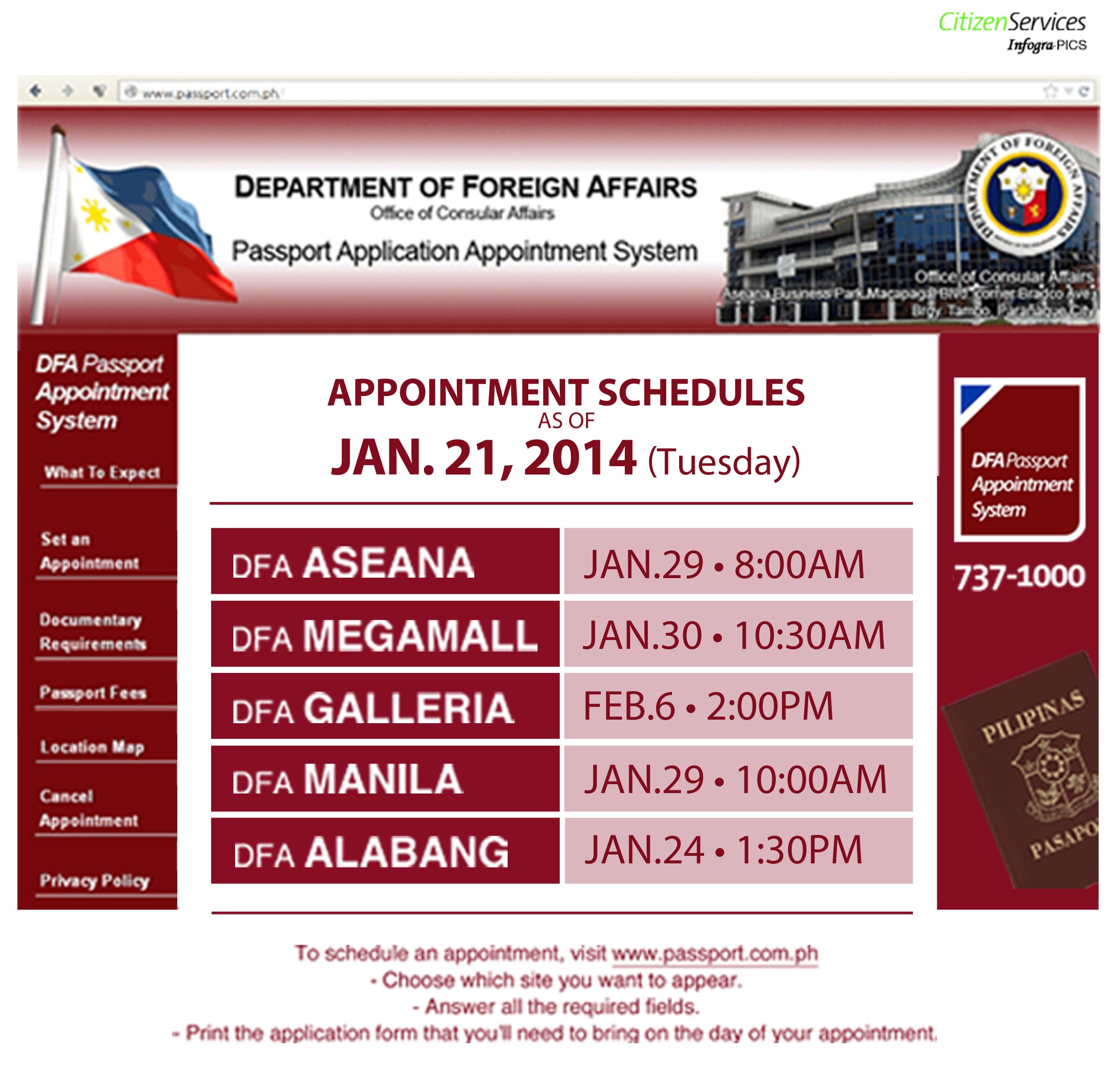 dfa passport appointment philippines