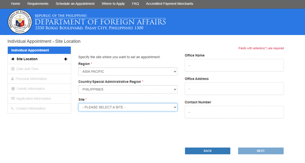 dfa requirements for passport