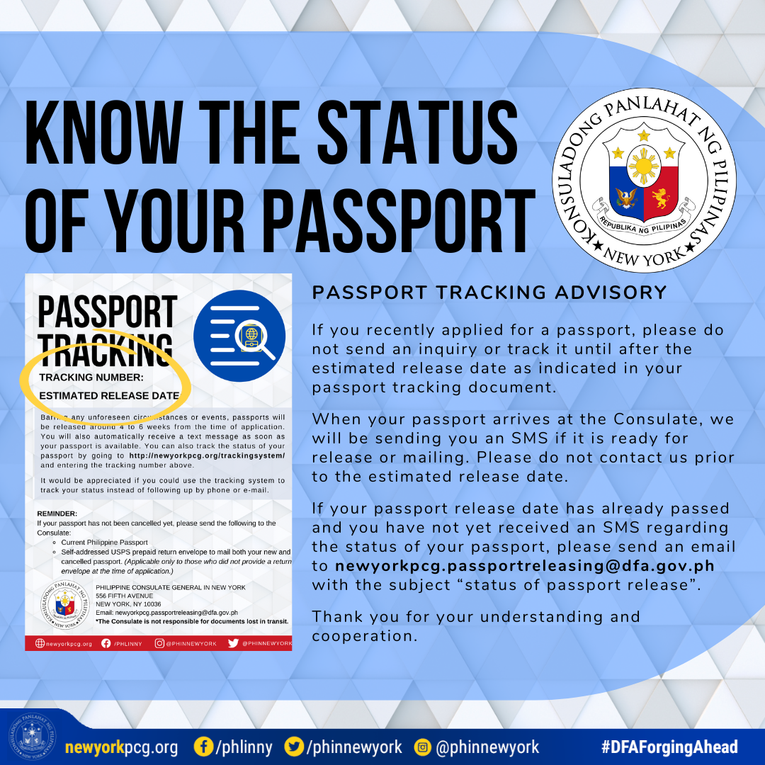 dfa tracking passport