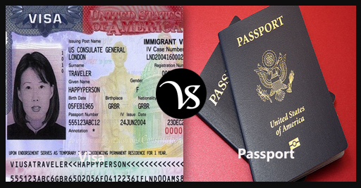 difference between a visa and a passport