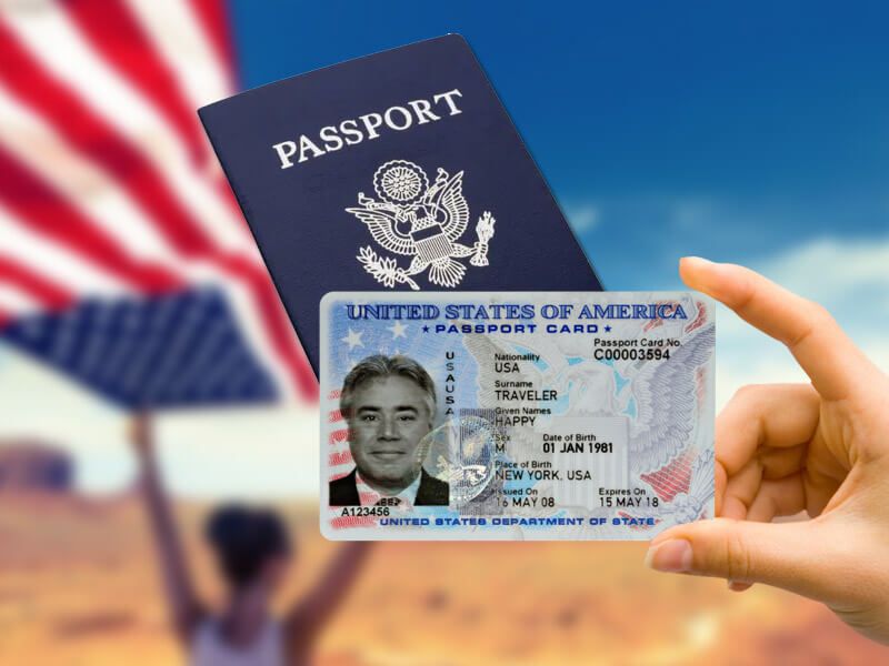 difference in passport book and card