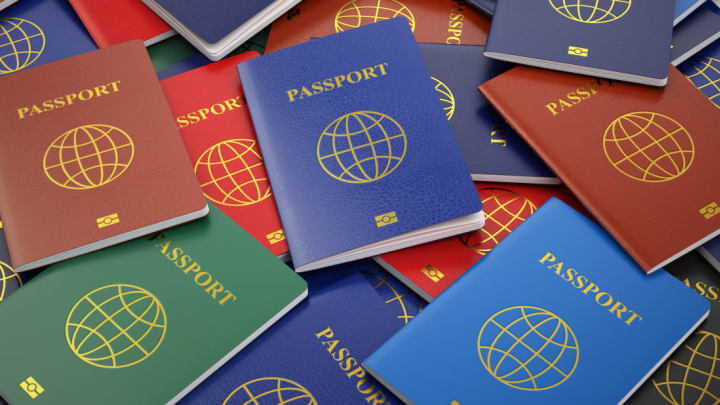 different color passports