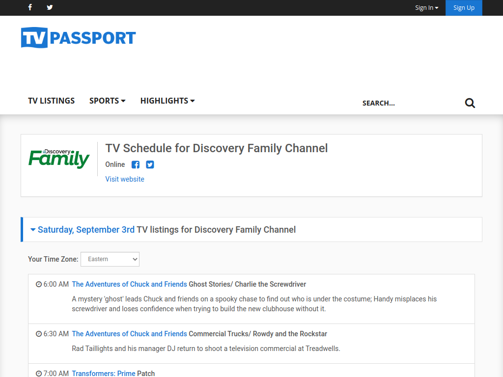 discovery family tv passport