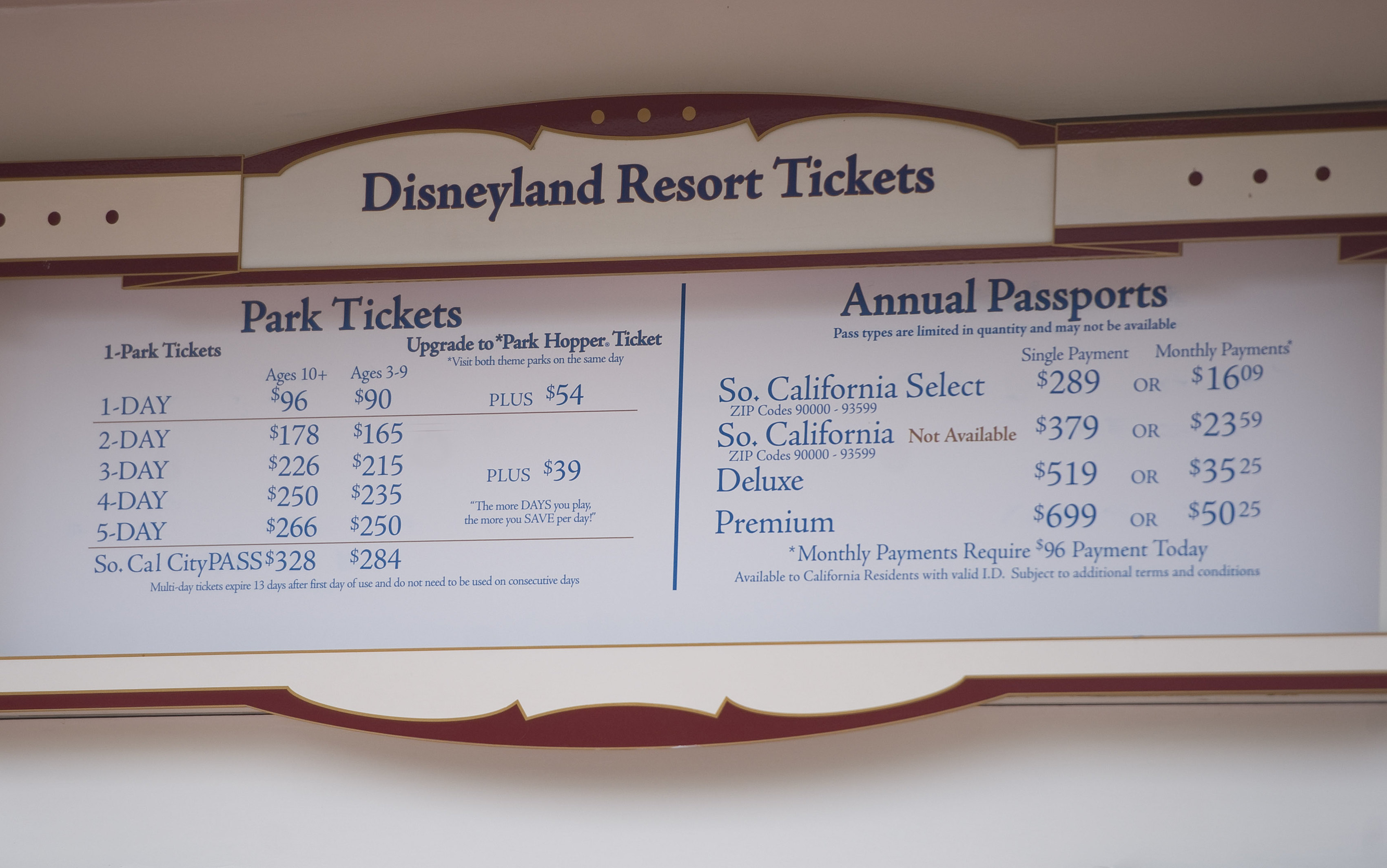 disney passports blackout dates