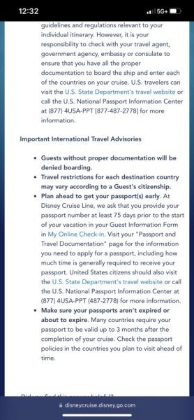 do i need a passport for a disney cruise