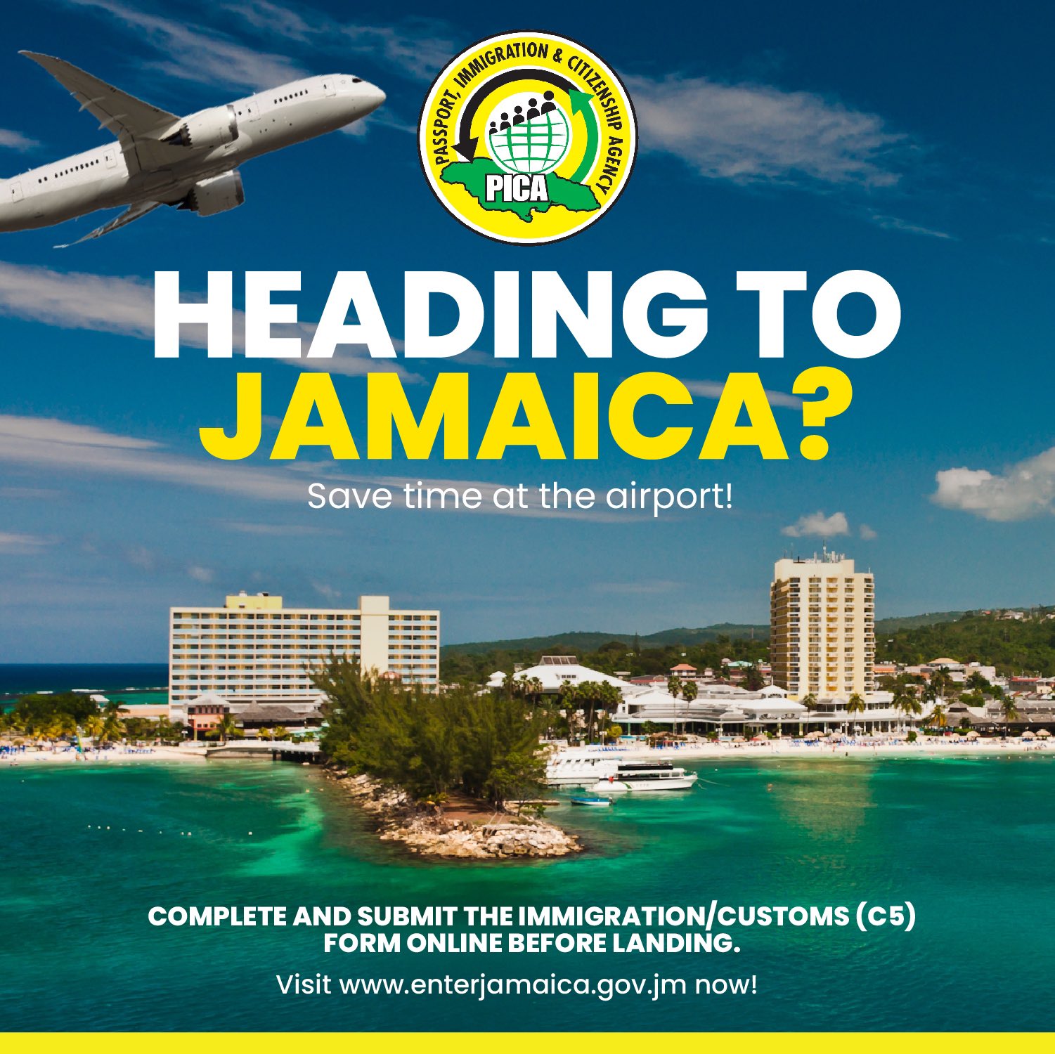 do i need a passport to fly to jamaica