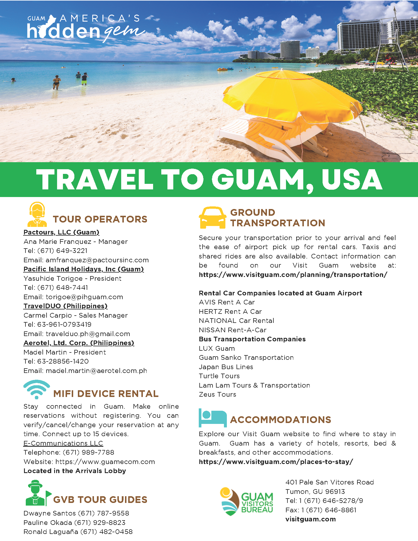 do i need a passport to go to guam