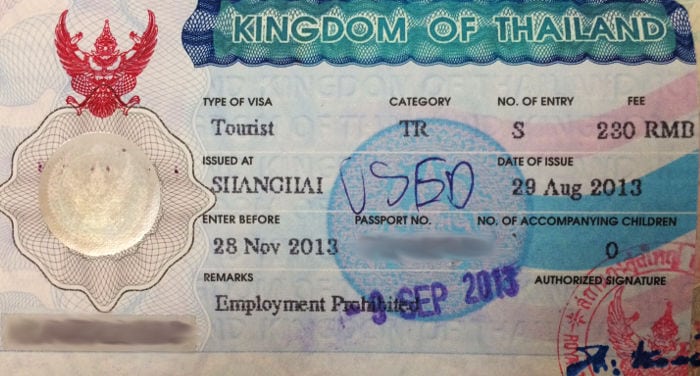 do you need a passport for thailand