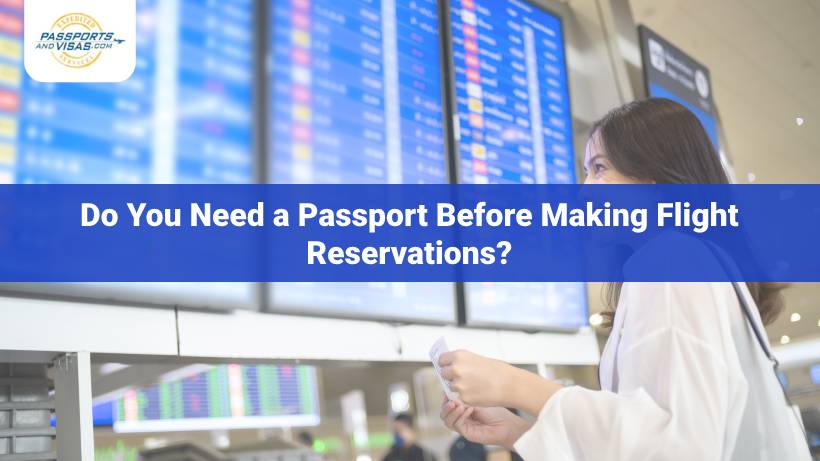 do you need passport number to book a flight