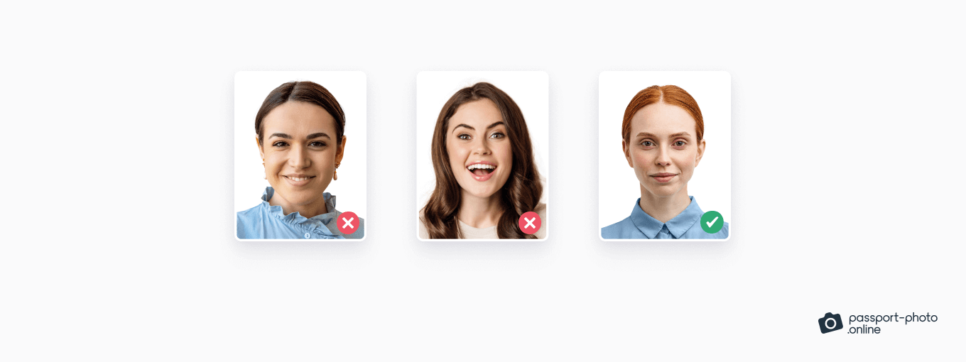 do you smile in passport photos