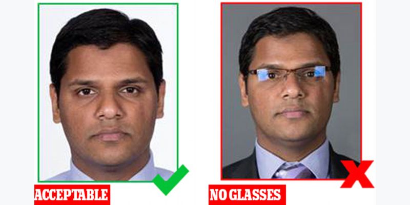 do you wear glasses for passport photo