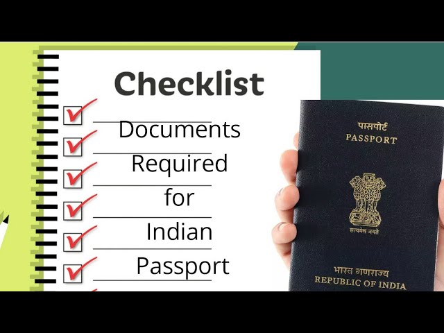 documentation needed for a passport