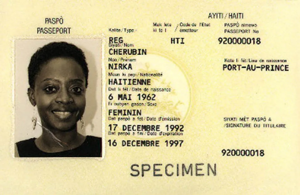 documentation number on passport