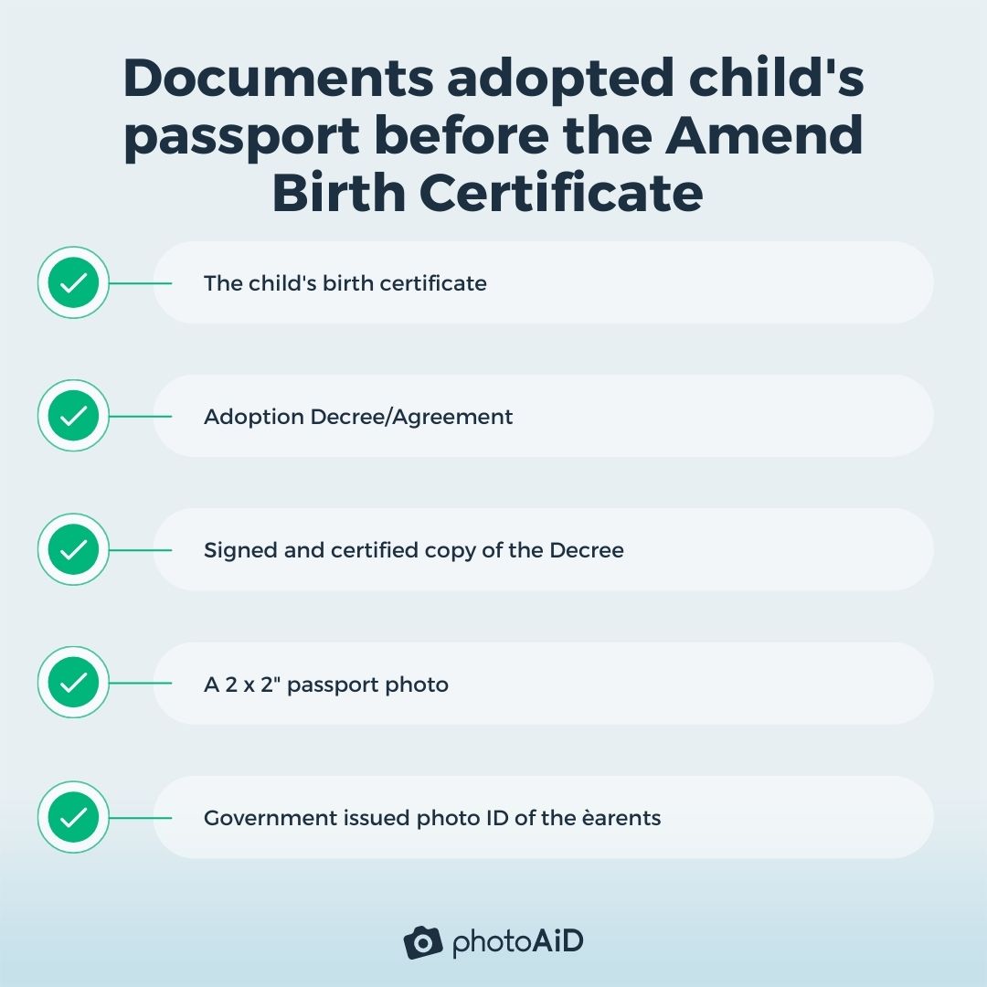 documents for children's passport