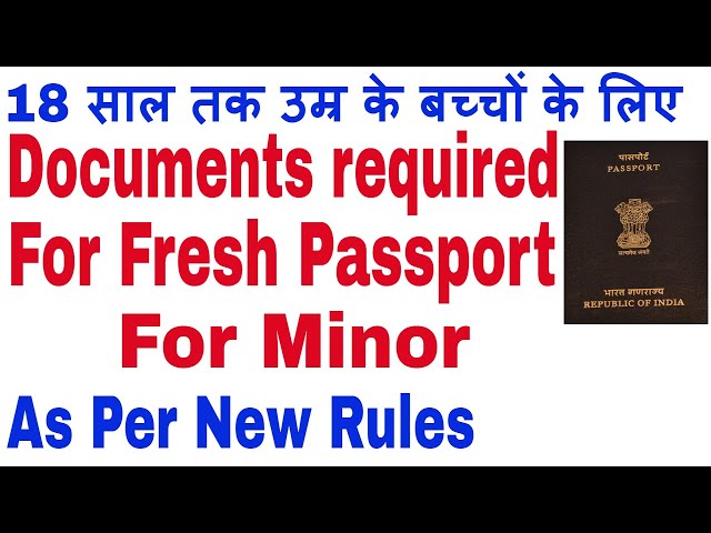 documents for passport in india