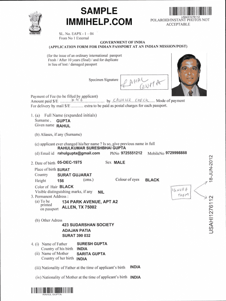 documents for passport renewal india