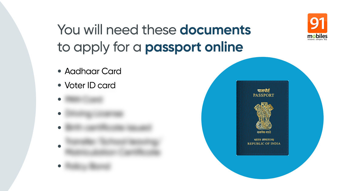 documents needed for passport application