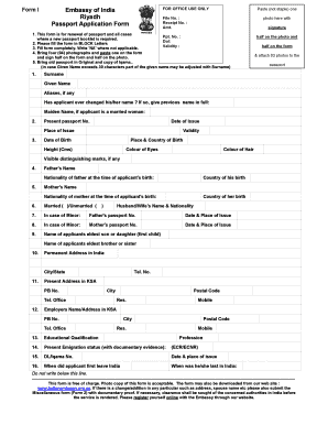 documents needed for passport renewal in india