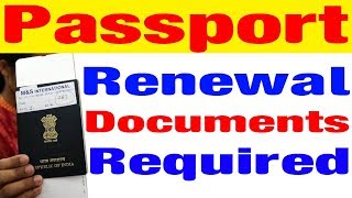 documents required for passport renewal