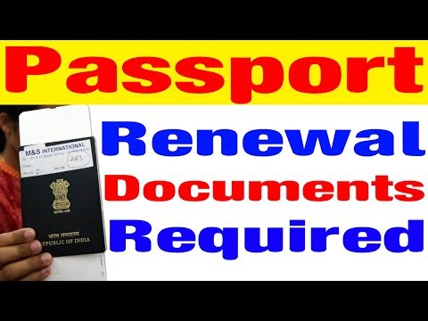 documents required for renewing indian passport