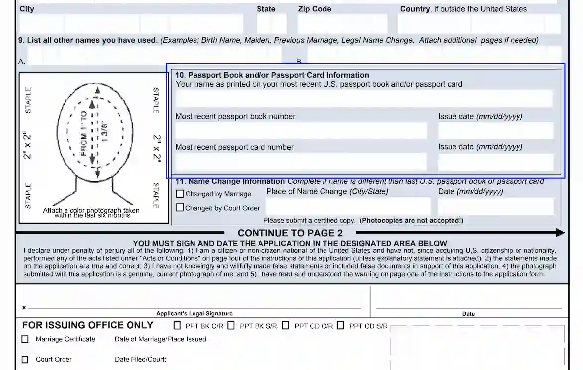 does passport application need to be printed in color