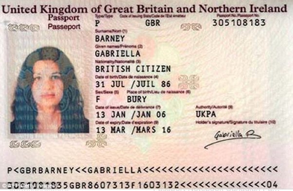 does passport have middle name