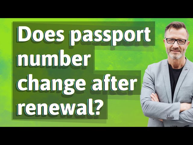 does the passport number change when renewed