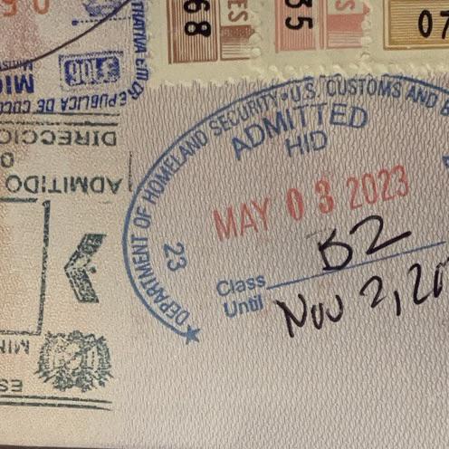 does us immigration stamp passport on entry