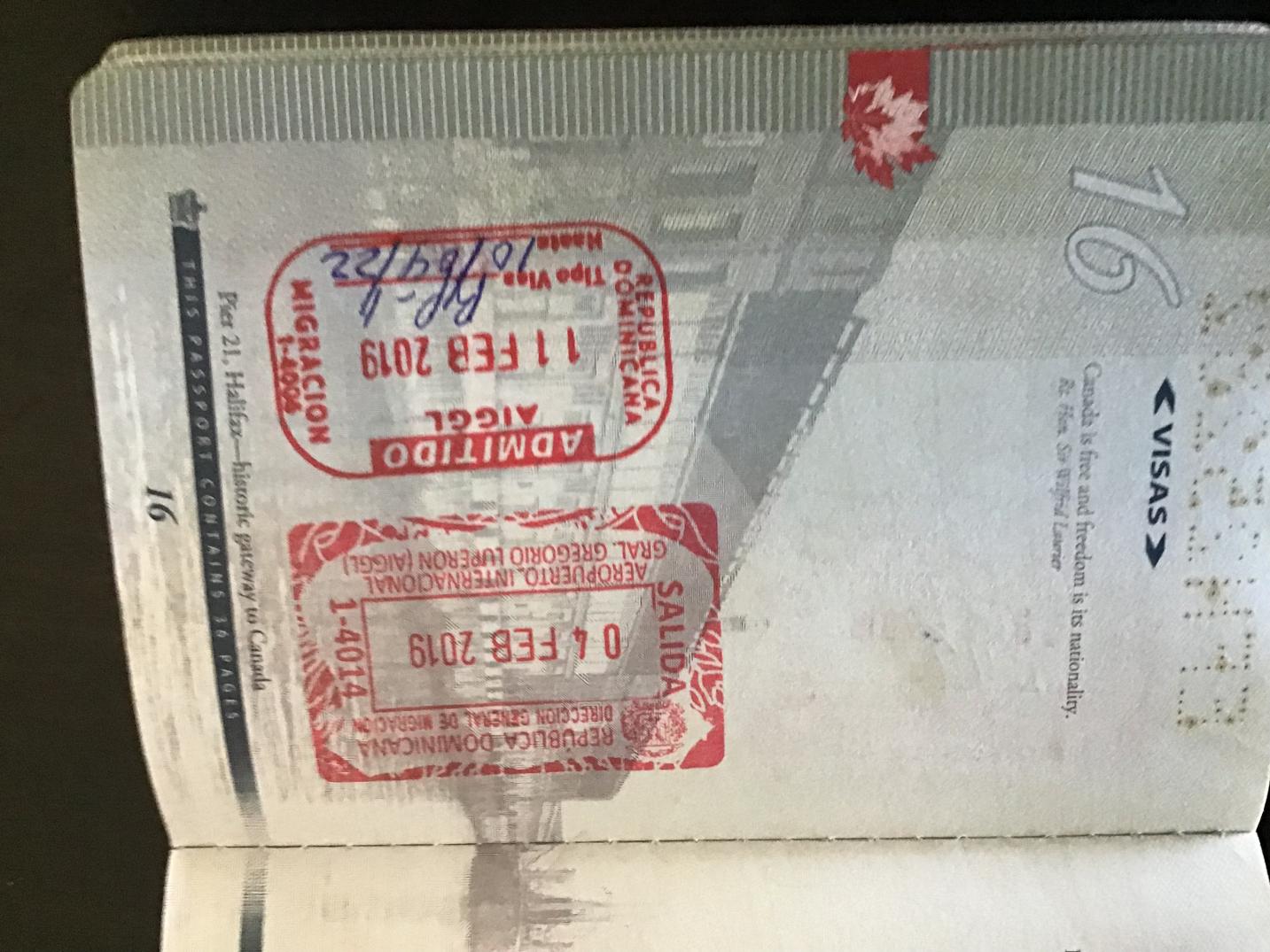 dominican republic passport stamp