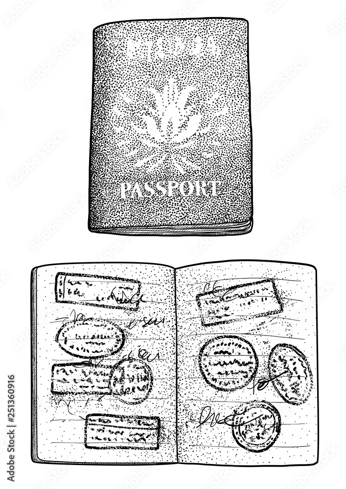 drawing passport