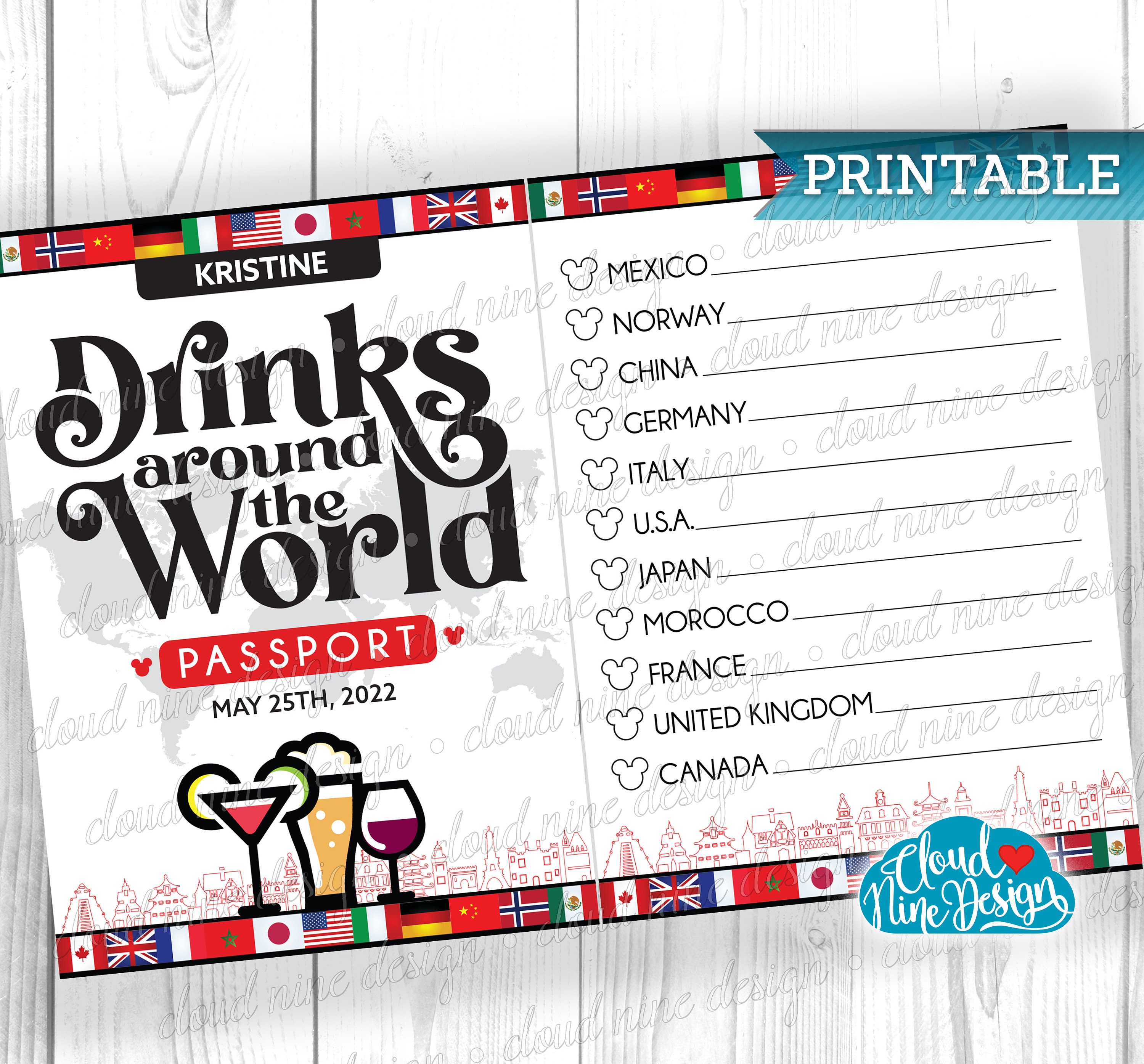 drink around the world passport