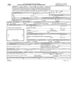 ds 11 form for a passport