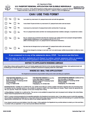 ds 82 form passport renewal