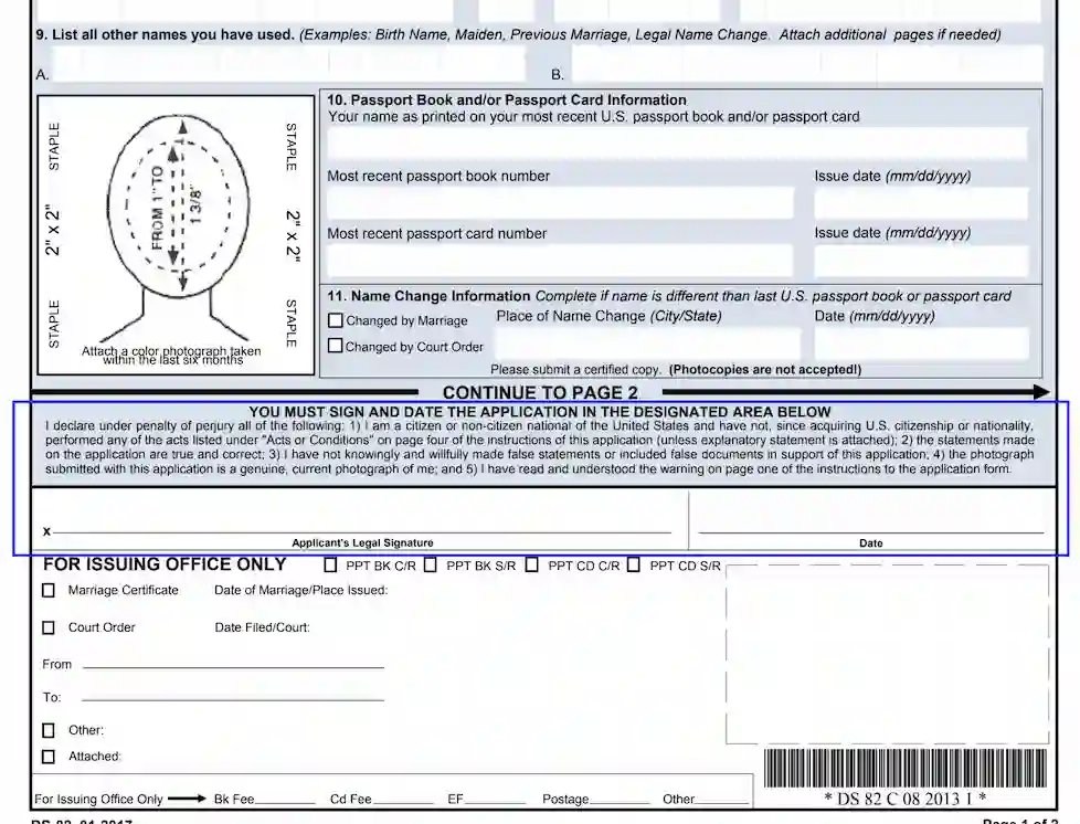 ds 82 form passport renewal