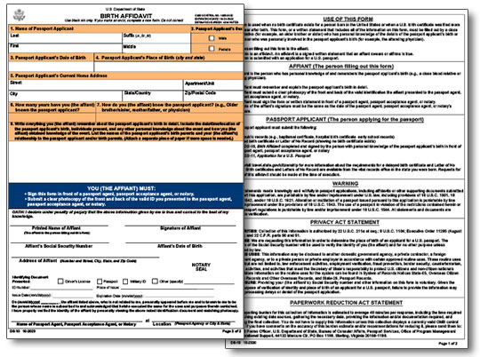 ds 86 passport form