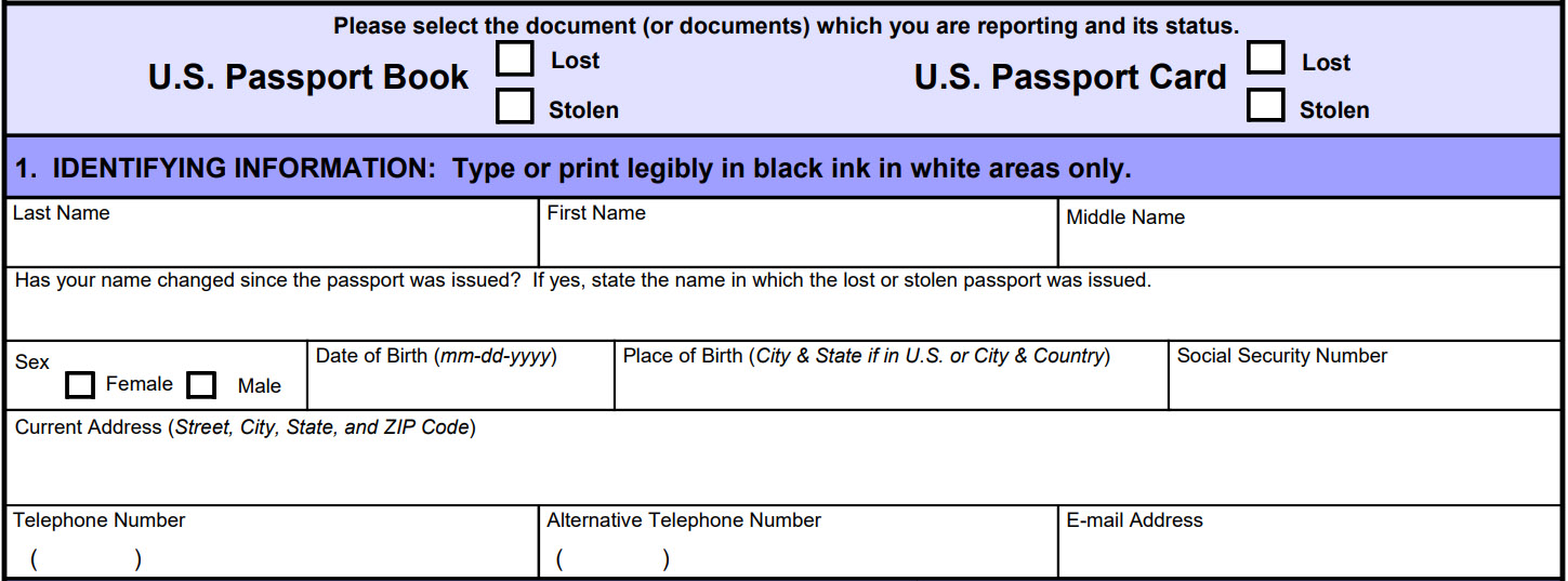 ds64 lost passport