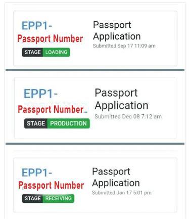 ecitizen passport tracking