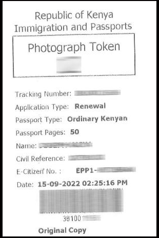 ecitizen passport tracking