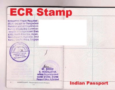 ecr and non ecr category in passport