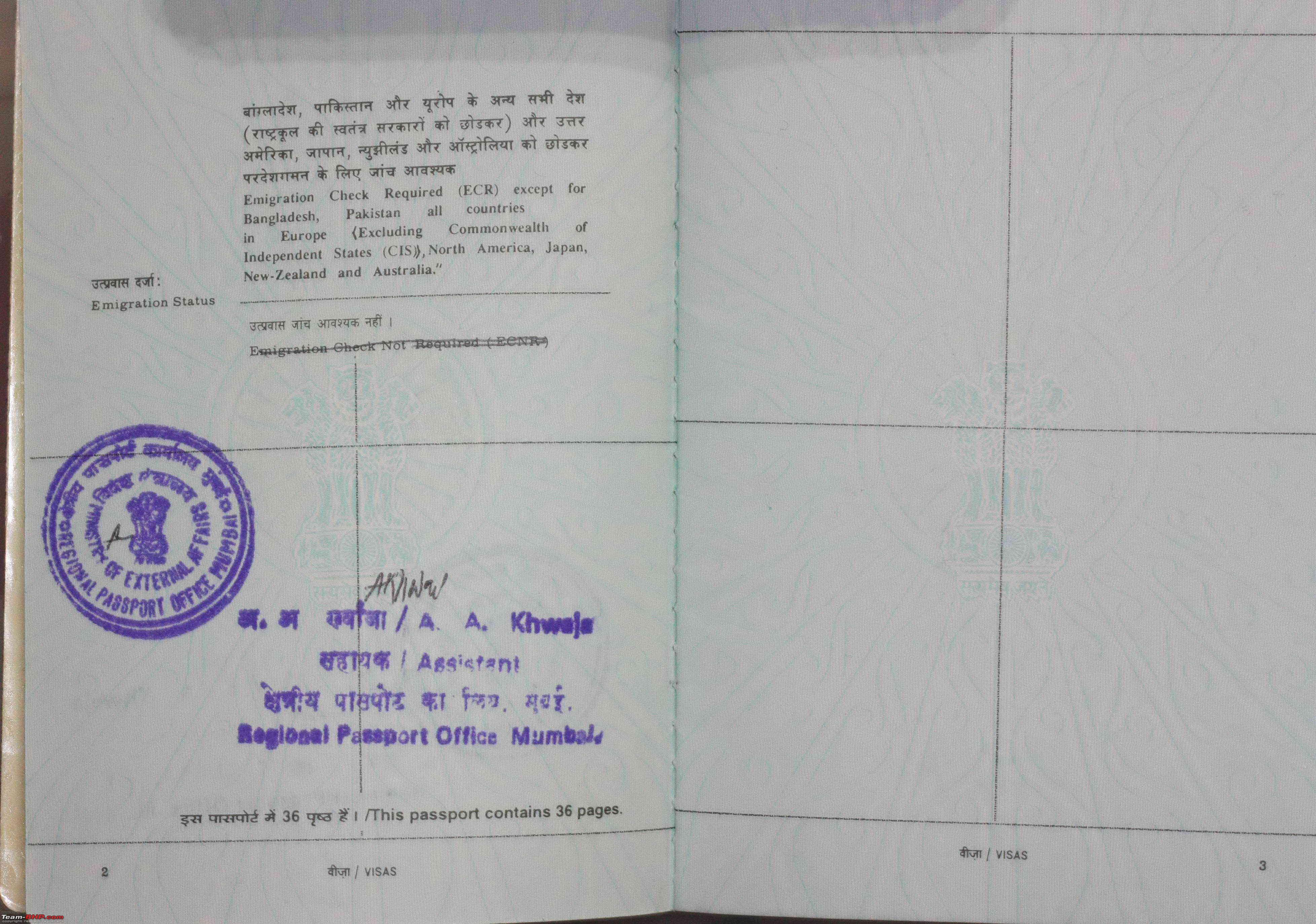 ecr passport india