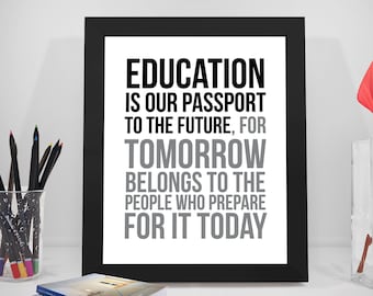 education is the passport to the future