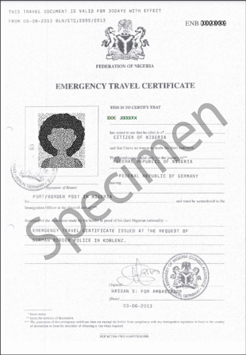 emergency travel without passport