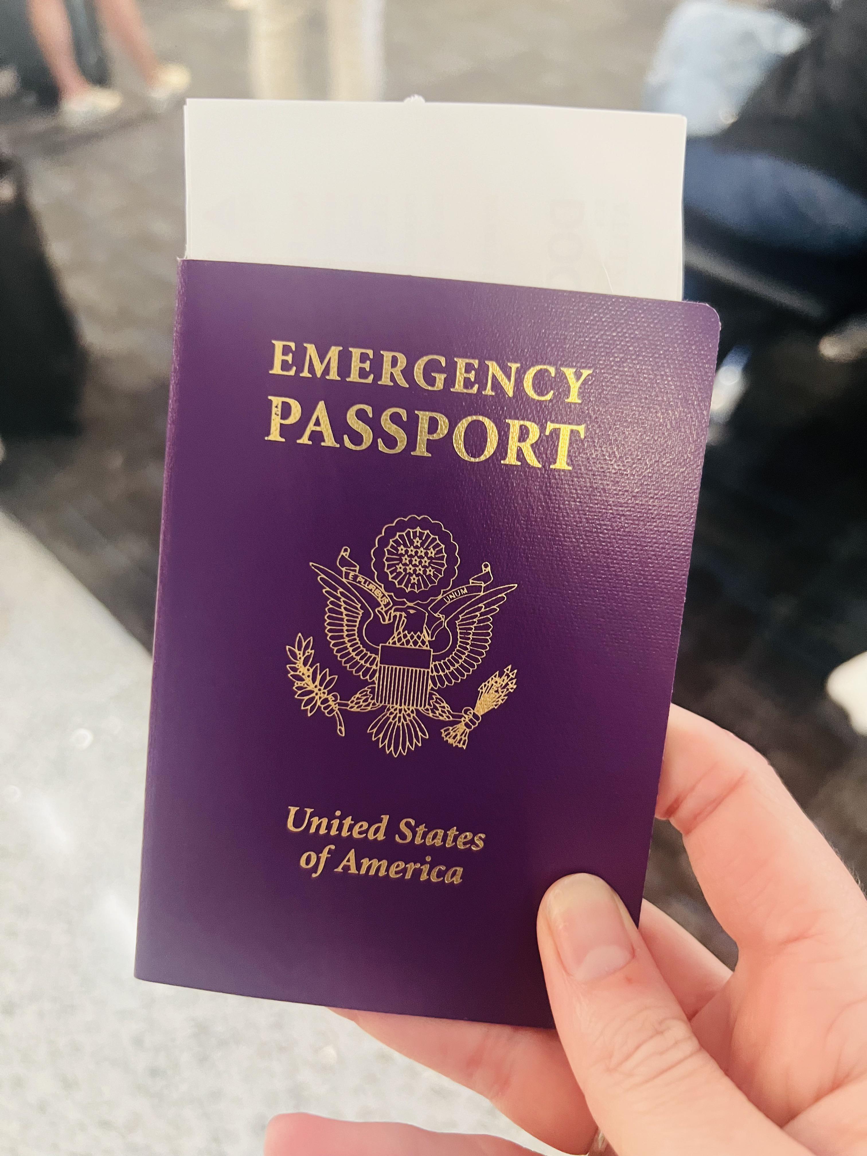 emergency usa passport